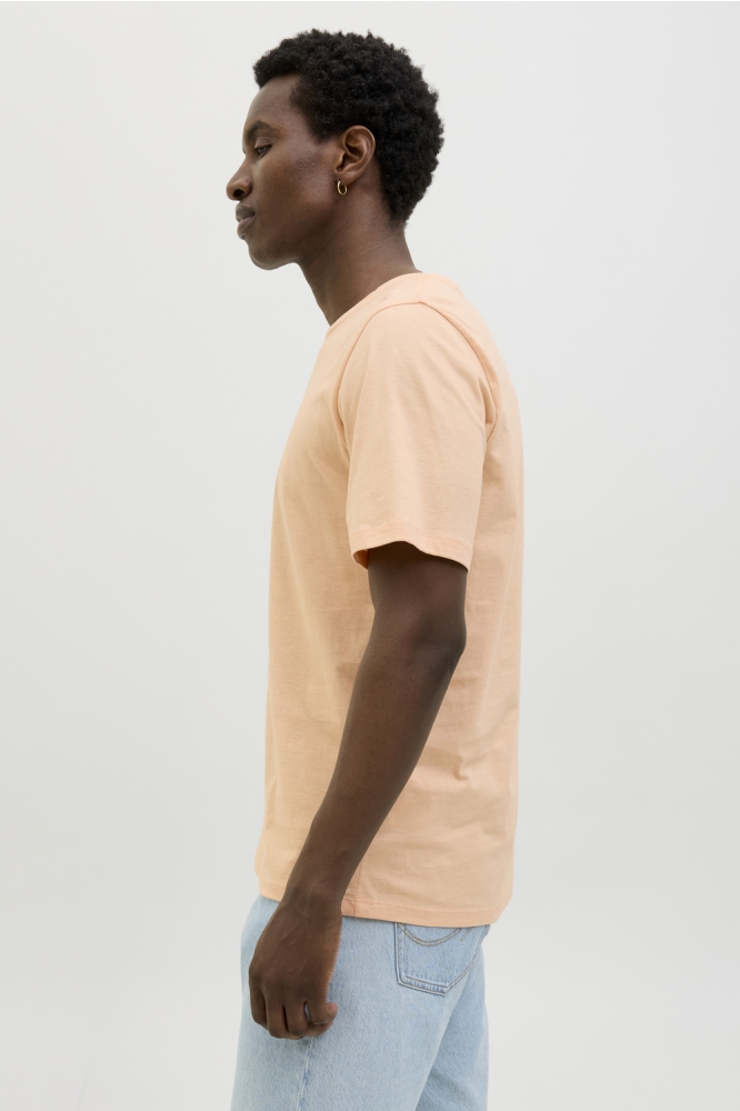 JJBARBADOS TEE SS CREW NECK 12269416 PEACH PARFAIT